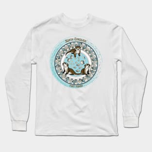 OTTERS - NORTH  CAROLINA, FORT FISHER Long Sleeve T-Shirt